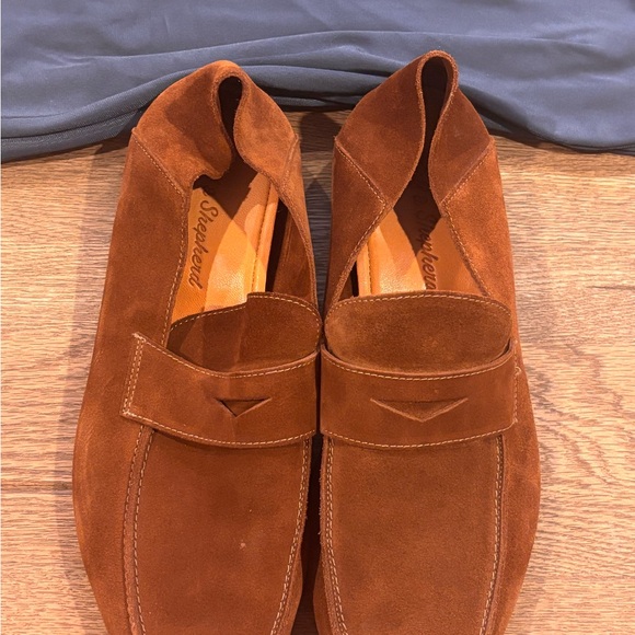 Wolf & Shepherd Other - Sleek Brown Suede Men's Slip-On Loafers